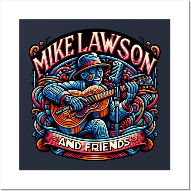 Mike Lawson and Friends - Guitar Man Wall Art by Mike Lawson and Friends